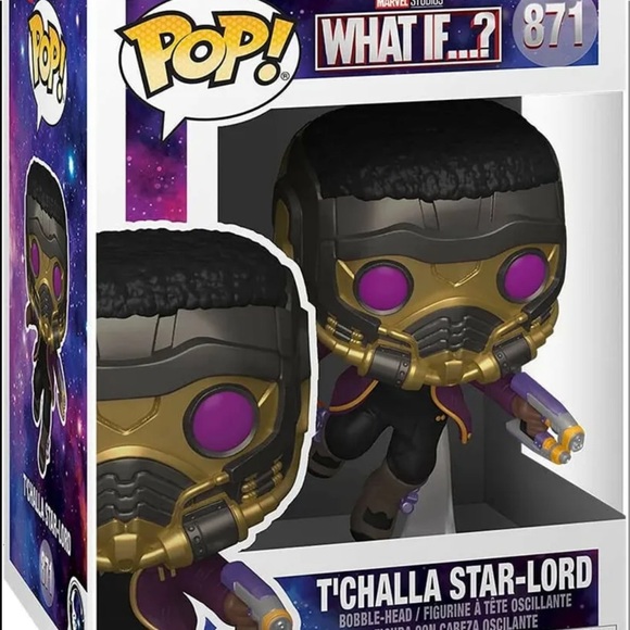 NIB Funko Pop Marvel What If…?T’Challa Star-Lord #871 - Picture 1 of 1